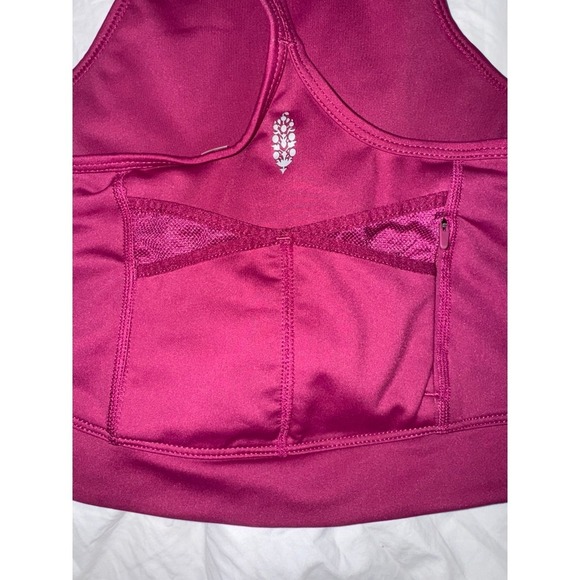 Free People movement in the saddle cami mulberry color crop top sports bra - Picture 6 of 9